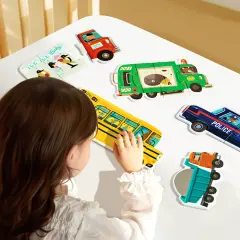 Mideer My First Puzzle - Hareketli Arabalar