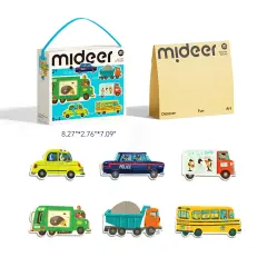 Mideer My First Puzzle - Hareketli Arabalar