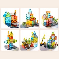 Mideer Renkli Magnetic Times - Küçük Mimar 36 Parça