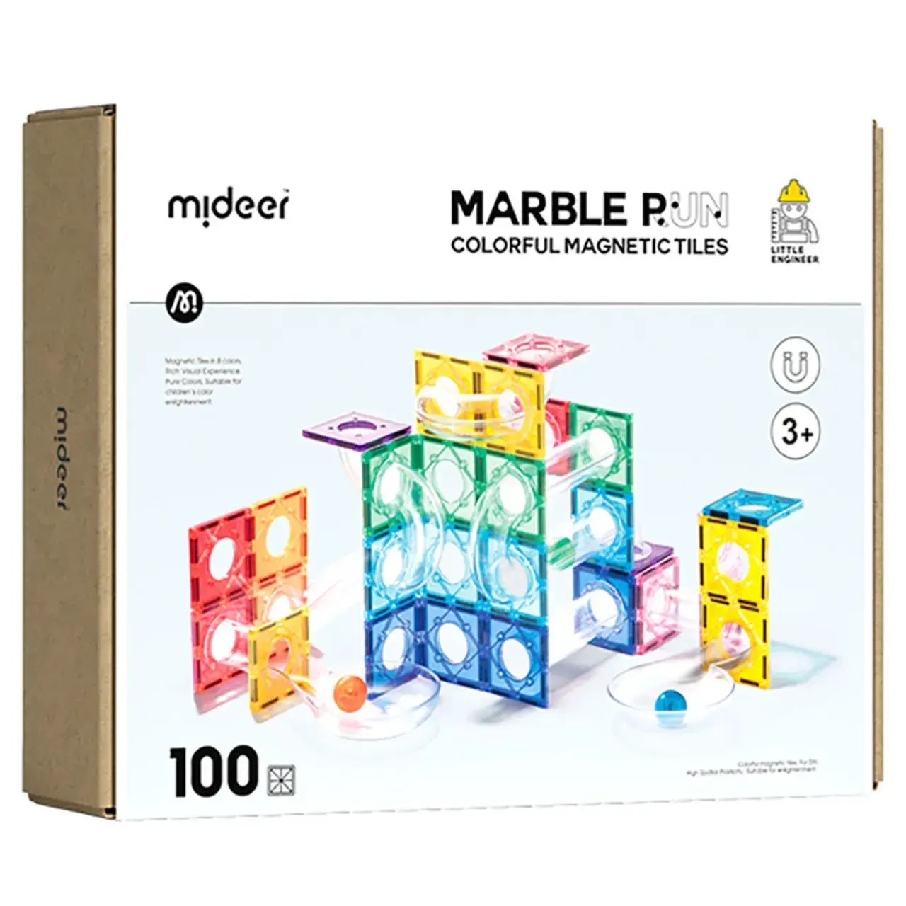 Mideer Renkli Magnetic Times - Parkur 100 Parça