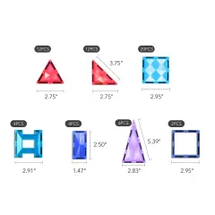 Mideer Renkli Magnetic Tiles - 60 Parça