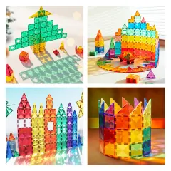 Mideer Renkli Magnetic Tiles - 100 Parça