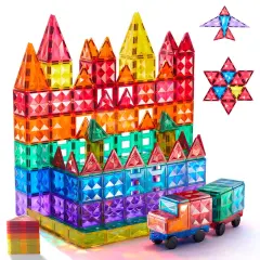 Mideer Renkli Magnetic Tiles - 100 Parça