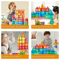 Mideer Renkli Magnetic Tiles - 100 Parça
