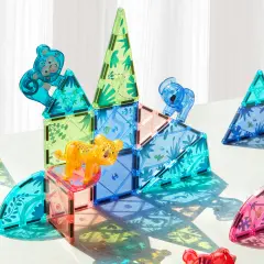 Mideer Renkli Magnetic Tiles - Sihirli Orman