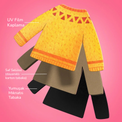 Mideer Mıknatıslı Giydirme Oyunu - Şirin Kız