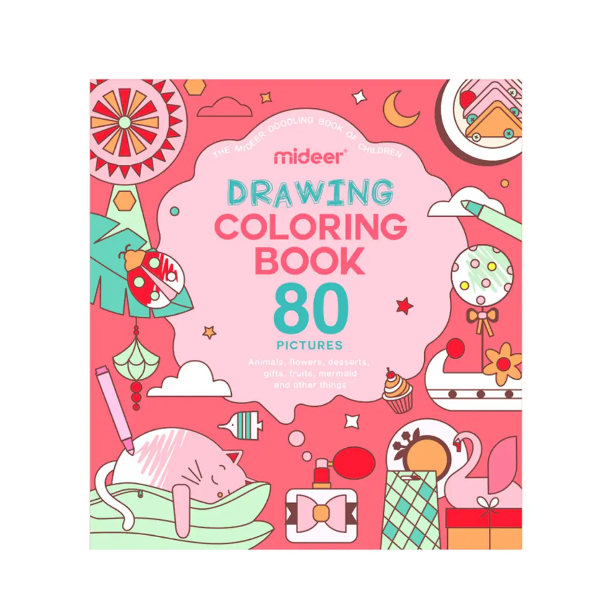 Mideer Çizim ve Boyama Kitabı - Pembe