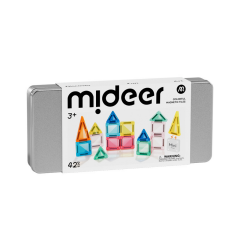 Mideer Mini Magnetic Tiles - Seyahat Boy, 42 Parça