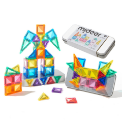 Mideer Mini Magnetic Tiles - Seyahat Boy, 42 Parça