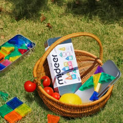 Mideer Mini Magnetic Tiles - Seyahat Boy, 42 Parça
